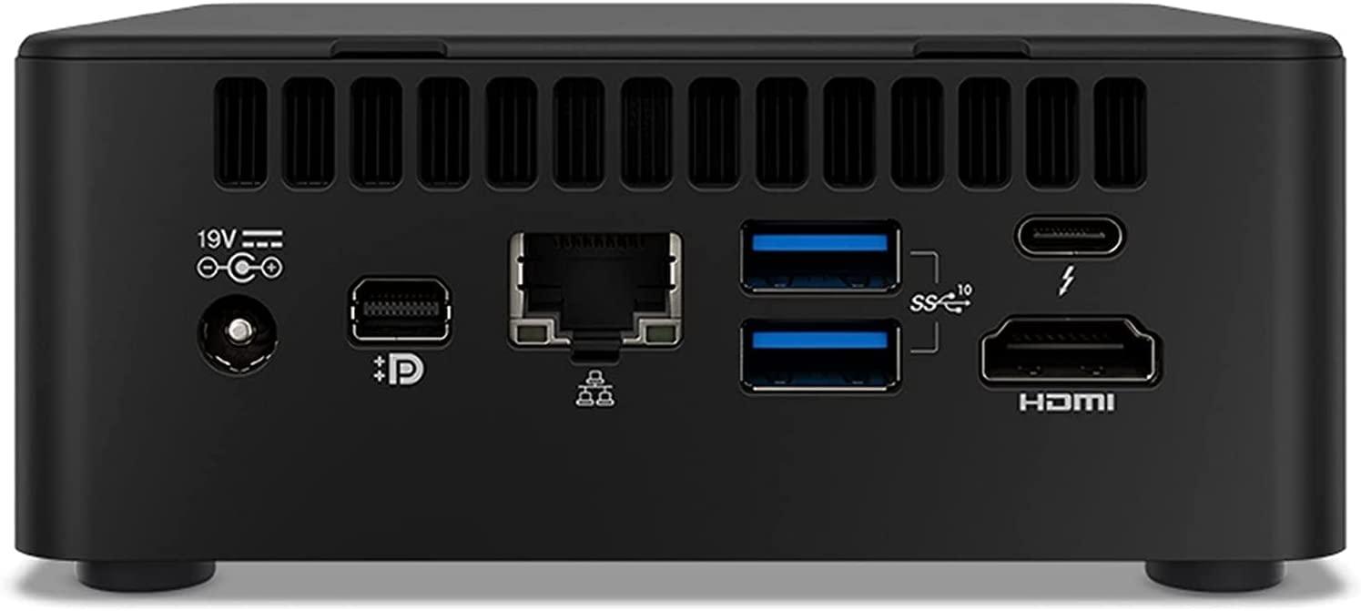 Intel Intel Mini Desktop | 11th Gen NUC Core i5-1165G7 4-Core | 24GB DDR4 | 2TB SSD | Windows 11 Pro | Wi-Fi 6 - Thunderbolt 3 - Bluetooth 5 - HDMI 2.0 - RJ-45-5xUSB - DP - Black