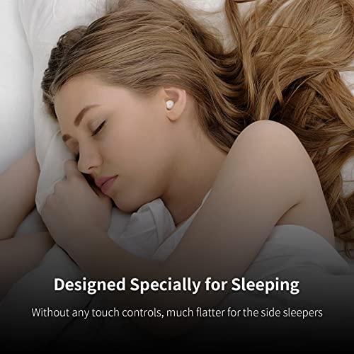 wedoking Small Sleep Earbuds Comfortable Sleeping Headphones for Side Sleeper Noise Blocking Bluetooth Sleepbuds in-Ear Soft Mini Invisible Buds for Working