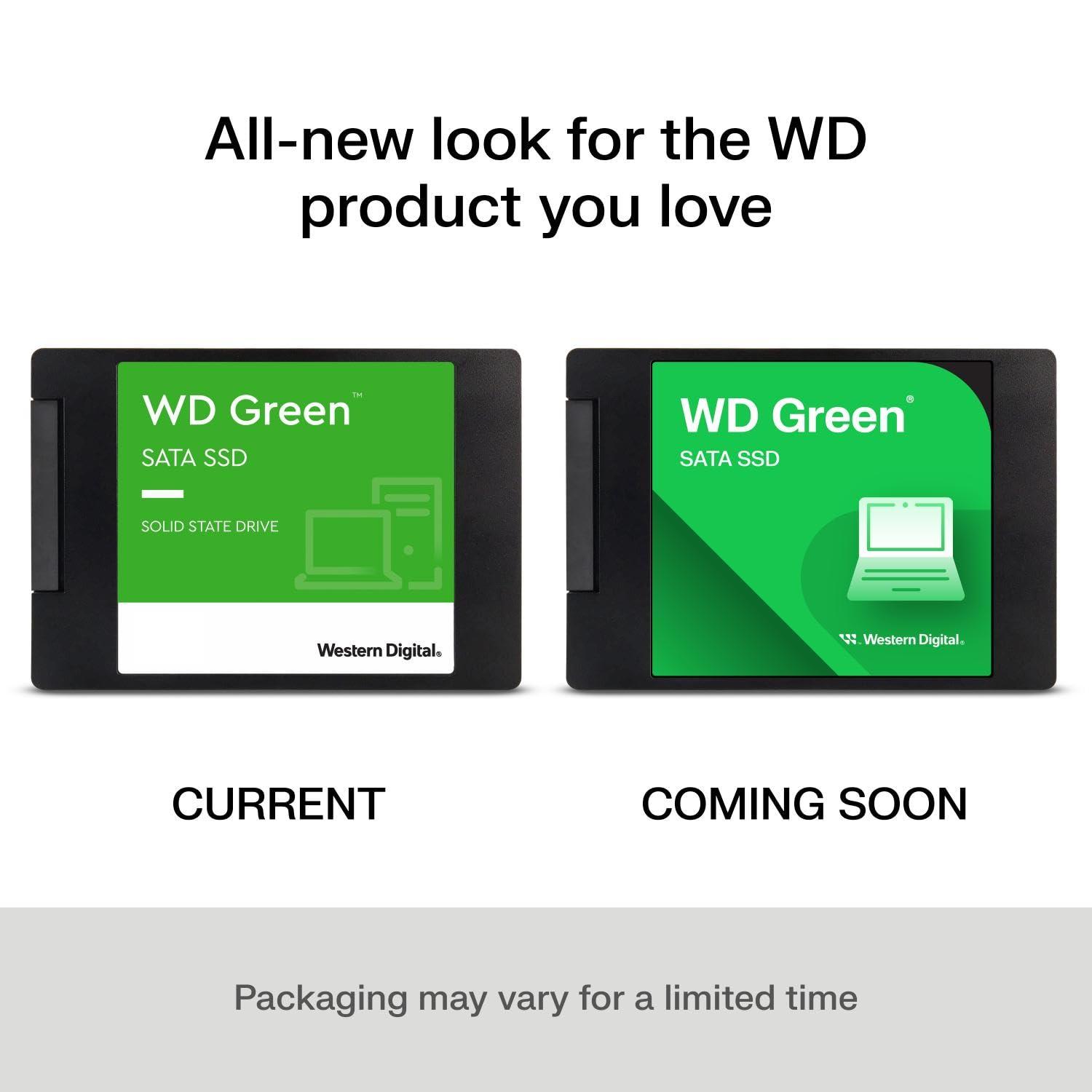 Western Digital Western Digital 480GB WD Green Internal SSD Solid State Drive - SATA III 6 Gb/s, 2.5"/7mm, Up to 545 MB/s - WDS480G3G0A