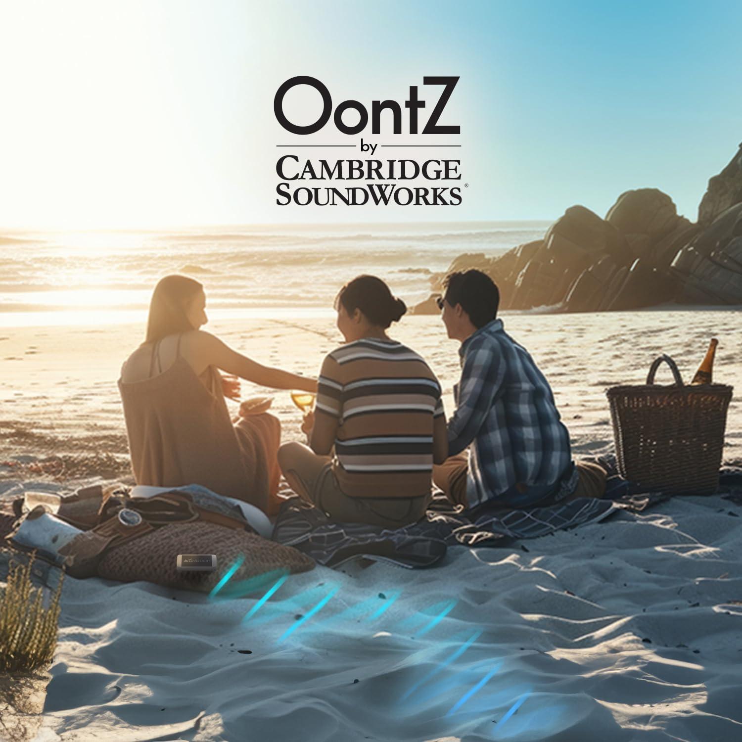 Cambridge Soundworks OontZ Ultra Portable Bluetooth Speaker 5.0 - IPX7 Waterproof, 14W Enhanced Sound, 20-Hr Battery, 100ft Wireless Range, Deep Bass and Clear Audio, Durable Shower Speaker for Pool or Beach (Coors White)