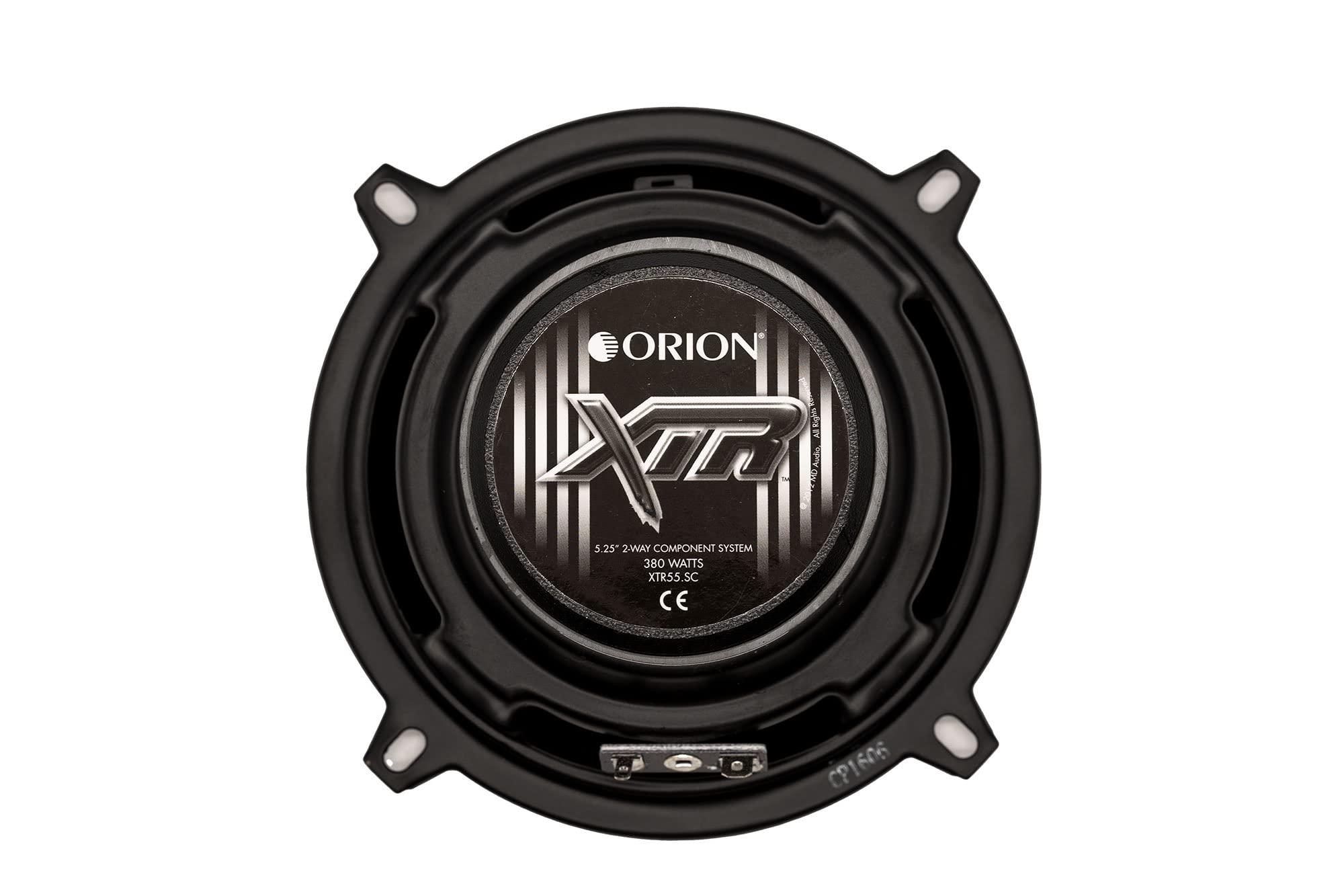 Orion Orion XTR Series XTR55.SC 2-Way Coaxial Car Audio Component System - 5.25 Speakers, Full Range, Enhanced Bass, 350W, 4 Ohms, Easy Installation, 1 Silk Dome Tweeter, External Passive Crossover -Pair