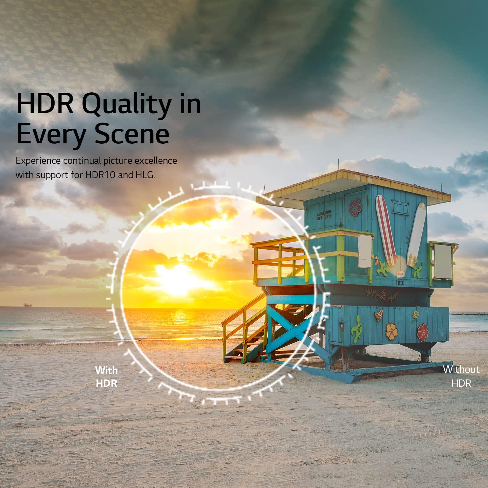 LG LG CineBeam Home Cinema PU700R 4K UHD Smart Projector, HDR10, 1000 Lumens, Auto Screen Adjustment with 90 Degree rotation, Airplay 2 support, Bluetooth Dual sound out, Mood lighting (Renewed)