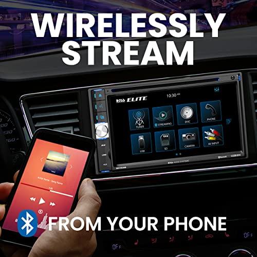 BOSS Audio Systems BOSS Audio Systems Elite BV765B Car Stereo - 6.5 Inch Double Din, Touchscreen, Bluetooth Audio and Calling, AM/FM Radio Receiver, CD DVD Player, USB, SD