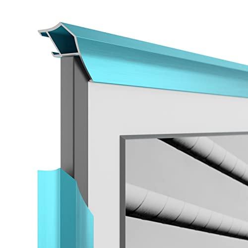 Frame My TV Frame My TV Deco TV Frames Alloy Prismatic - Turquoise Bezel Compatible ONLY with Samsung The Frame TV (32\", Fits 2021-2024 Frame TV)