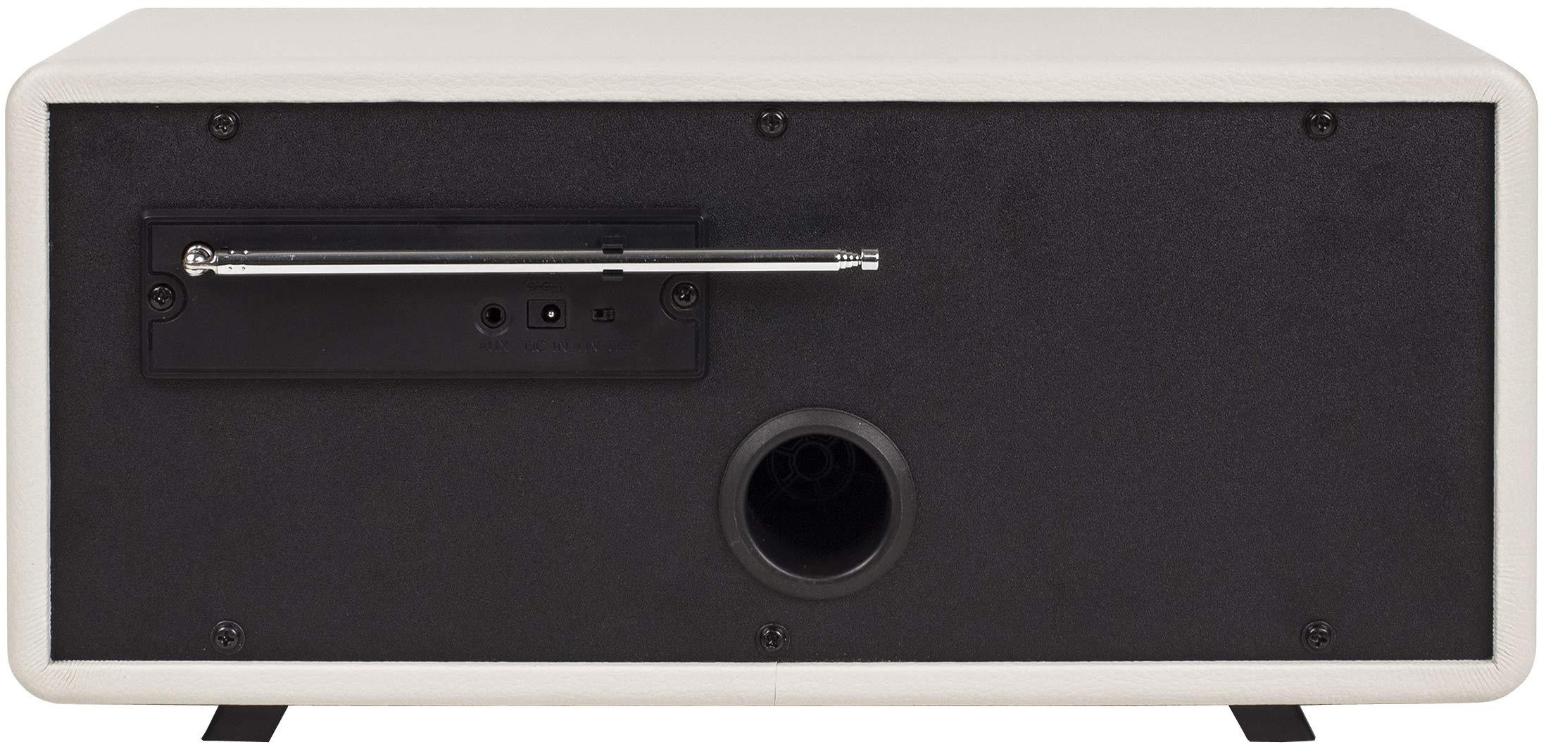 Crosley Crosley CR3037A-WS Harmony Modern Bluetooth FM Tabletop Radio, White Sand