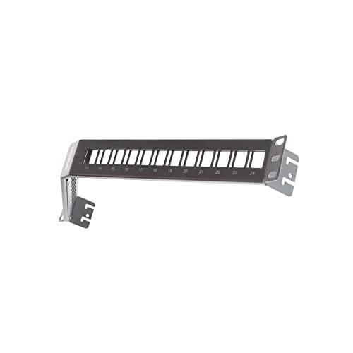 Belden Belden AX104599 1RU Modular 24-Port Keyconnect Angled Patch Panel