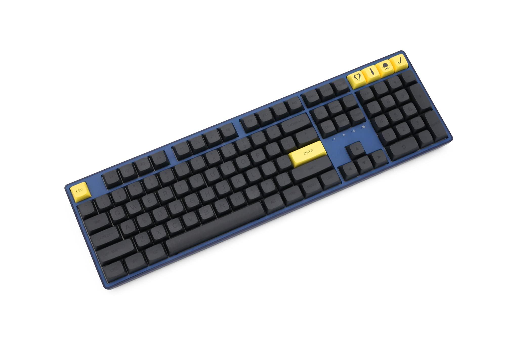 KPREPUBLIC KPREPUBLIC XDA V2 Gentleman Set Dye Sub Keycap Set Thick PBT for Keyboard gh60 Poker 87 tkl 104 ansi xd64 bm60 xd68 bm65 bm68 Japanese RU (XDA V2 GMan Set EN x1)