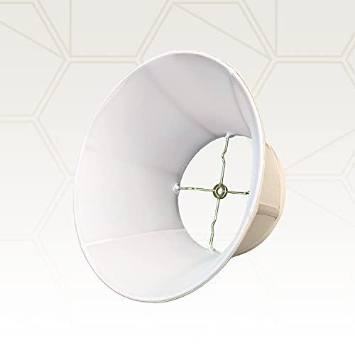 Royal Designs, Inc. Royal Designs BS-711-17BG Shallow Drum Bell Billiotte Lamp Shade, 11 x 17 x 10, Beige