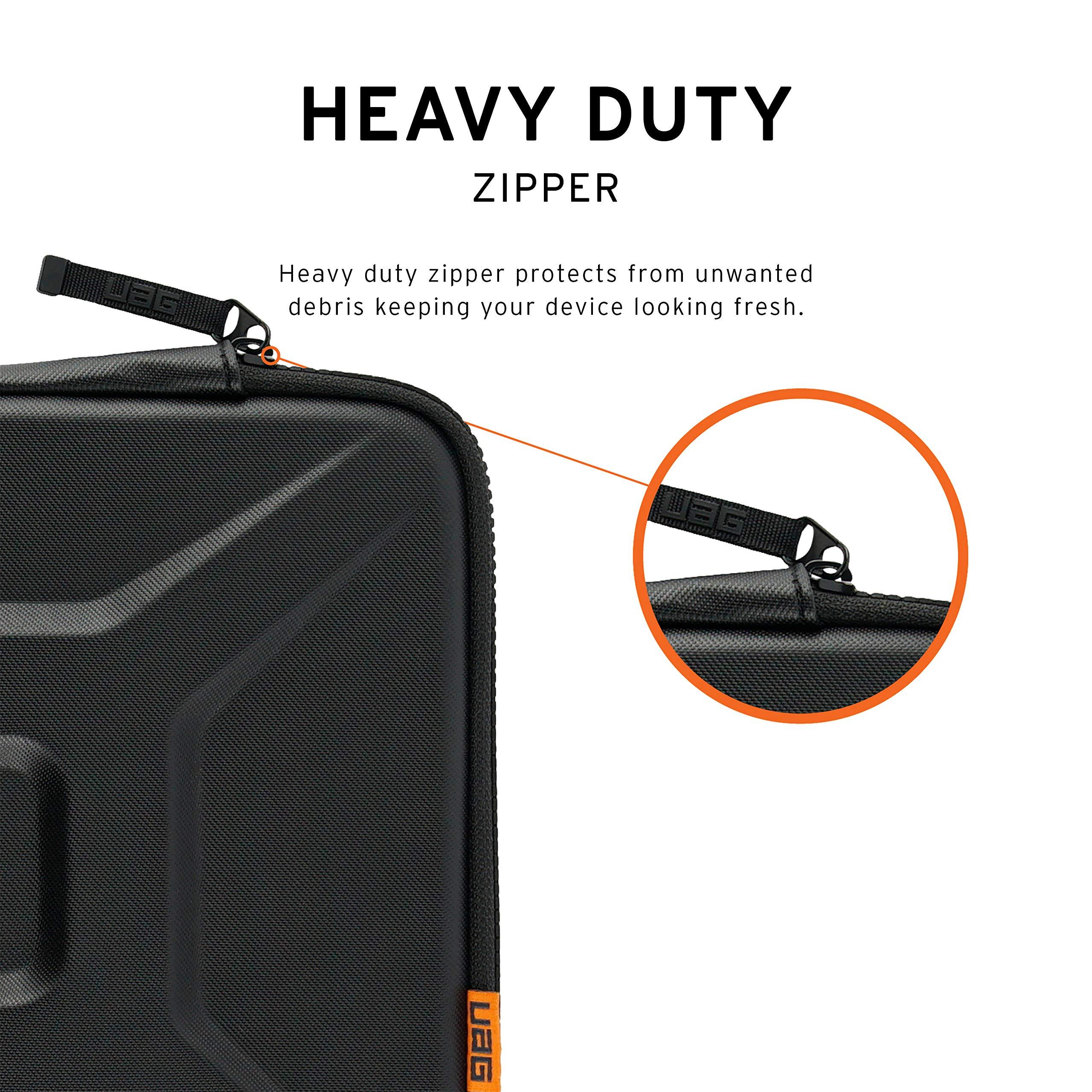 URBAN ARMOR GEAR URBAN ARMOR GEAR UAG Medium Sleeve with Carrying Handle for 11-13\" Devices Rugged Tactile Grip Weatherproof Protective Slim Secure Laptop/Tablet Sleeve, Black