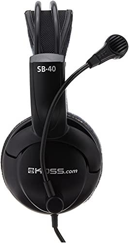 Koss Koss SB40 Computer Headset with Microphone, black/gold