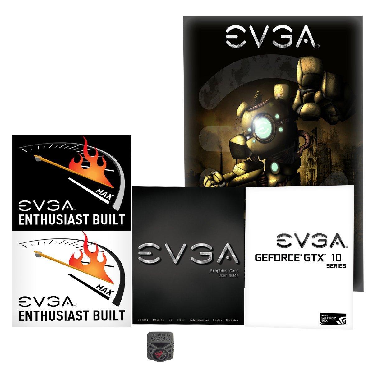 EVGA EVGA GeForce GTX 1080 Founders Edition, 8GB GDDR5X, LED, DX12 OSD Support (PXOC) Graphics Card 08G-P4-6180-KR