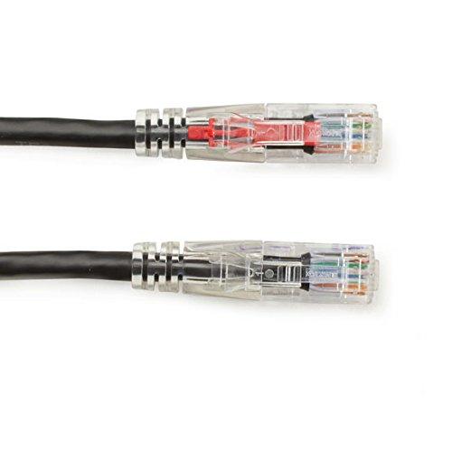 Black Box Black Box GigaTrue 3 CAT6 550-MHz Lockable Patch Cable (UTP), Black, 3-ft. (0.9-m)