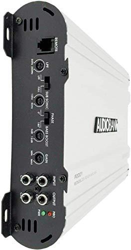 Audiobank udiobank P2001 Monoblock 2000 Watts Peak Power Amp Class AB Car Audio Amplifier Heavy-Duty Aluminum Alloy Heatsink | Class A-B Operation Remote On/Off Circuit -2nd Gen