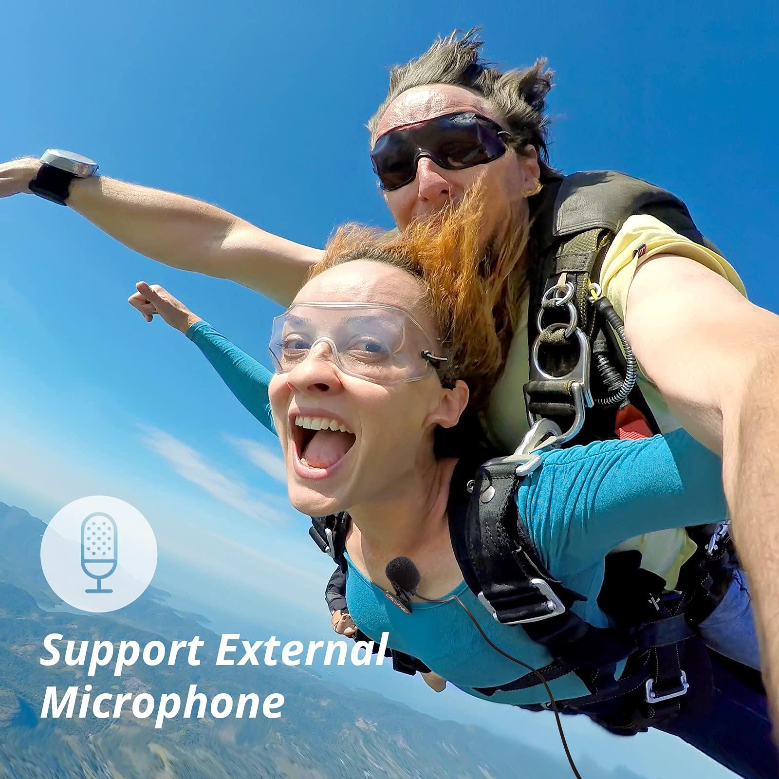 AKASO AKASO Brave 4 Pro 4K30 Action Camera with 64GB MicroSD U3 Card, 131FT Underwater Waterproof Camera EIS Touch Screen Remote Control with 2x1350mAh Batteries and Helmet Accessories Kit Bundle