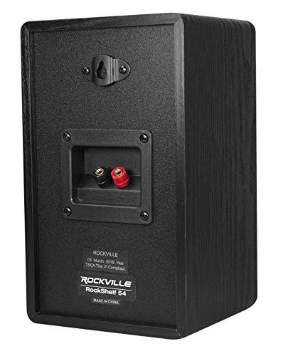 Rockville Rockville 2 RockShelf 54B 360W Black 5.25" Home Theater Bookshelf Speakers/4 Ohm