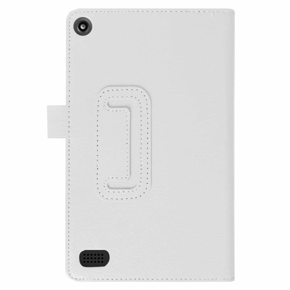 ZZOUGYY ZZOUGYY Tablet Cover for Amazon Kindle Fire 7 7th 9th Generation(2017/2019 Release),Ultra Slim Folio Stand Lightweight Leather Case for Kindle Fire HD7 7th SR043KL 9th Gen 7" (Li-White)