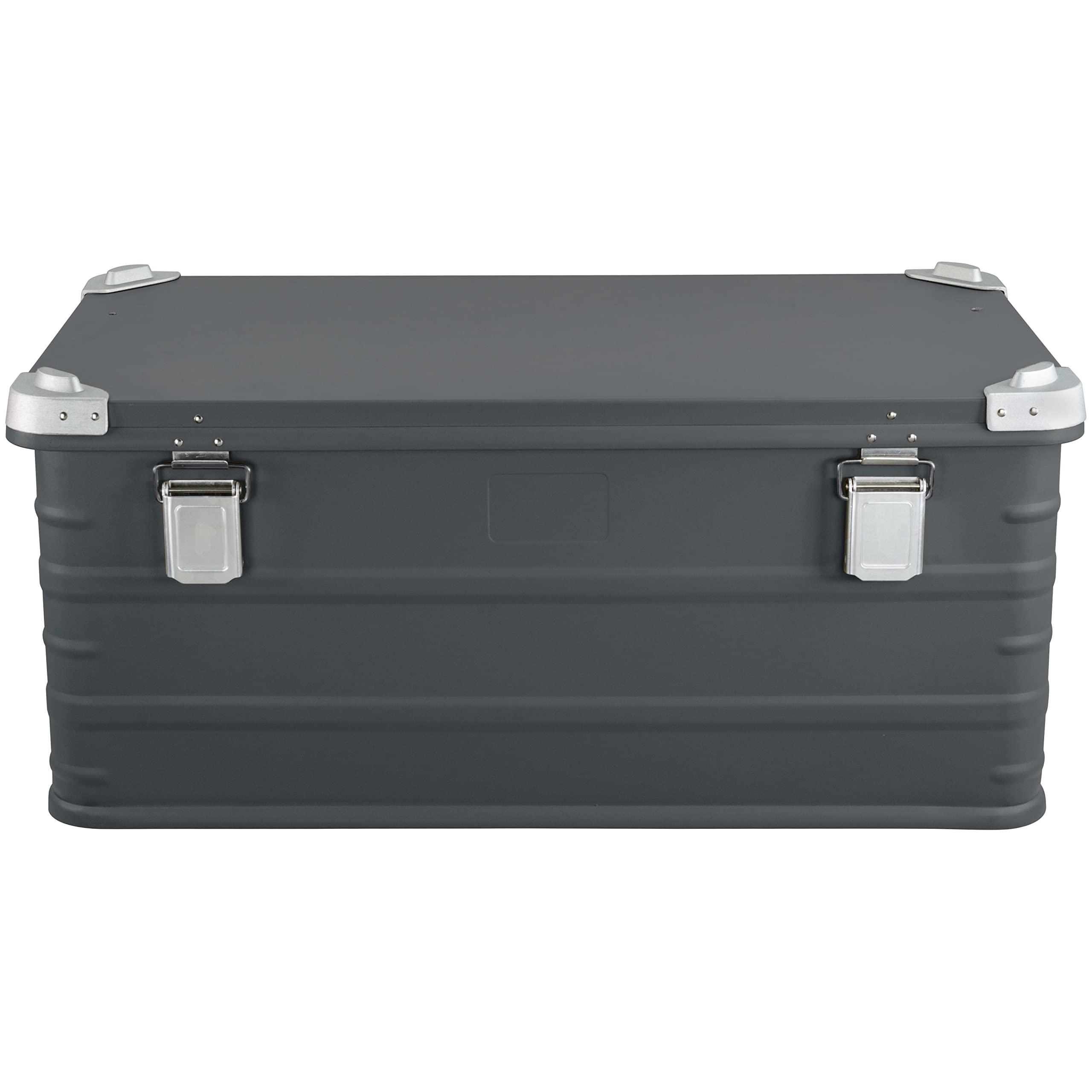 Eylar Eylar Crossover Aluminum Overland Storage, Trunk, Metal Cargo Case, Storage Box (95L Large, Gray)