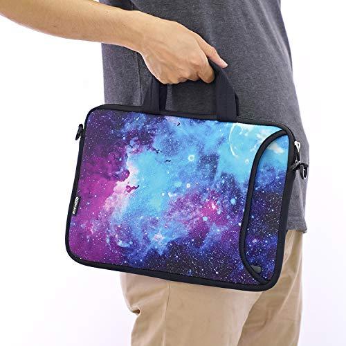 RICHEN RICHEN 17 inch Laptop Shoulder Bag Carrying Case Computer PC Cover Pouch with Handle Fits 15.6/16/17/17.3/17.4 inch Laptop Notebook (16-17.3 inch, Galaxy)