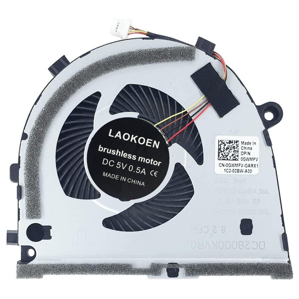 LAOKOEN New Replacement Cooling Fans for Dell G3-3579 G3 15 3579 Gaming Series Laptop CPU+GPU Fan One Pair P/N: 0GWMFV 0TJHF2 5V 0.5A (4-Pin 4-Wire)