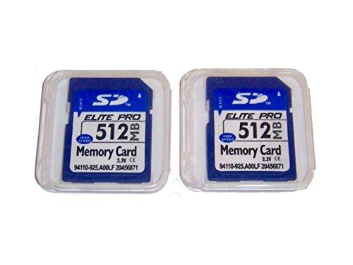 Elite Memory 2 Pack 512mb Memory Cards Compatible with 512 MB SD Cards, 2 Pack Memory Cards and Cases w/Built to Last! Microfiber Cloth, Compatible with All SD Devices