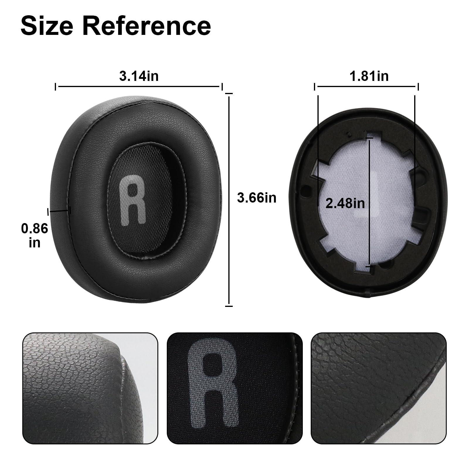 Sodorous Tune 700BT Replacement Earpads - Compatible with JBL Tune 700BT / 710BT / 700BTNC / 750BT / 760BTNC Headphones Ear Cushion Ear Muffs High-Density Noise Cancelling Memory Foam Ear Pads