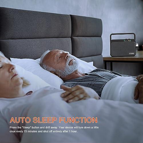 Coby Coby Wireless Hearing Amplifier & TV Audio Speaker - Portable Bluetooth TV Listening Device for Seniors and Hearing Impaired 100 Ft. Range, 8-HR Playback, 2.4gHz Transmission