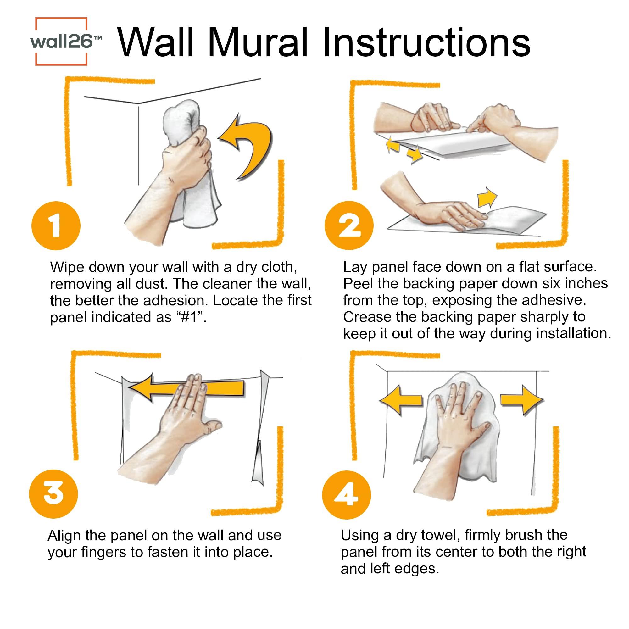 wall26 wall26 Removable Wall Sticker/Wall Mural - Sunset View of The Blue Dome Churches of Santorini, Greece | Creative Window View Home Decor/Wall Decor - 36\"x48\"