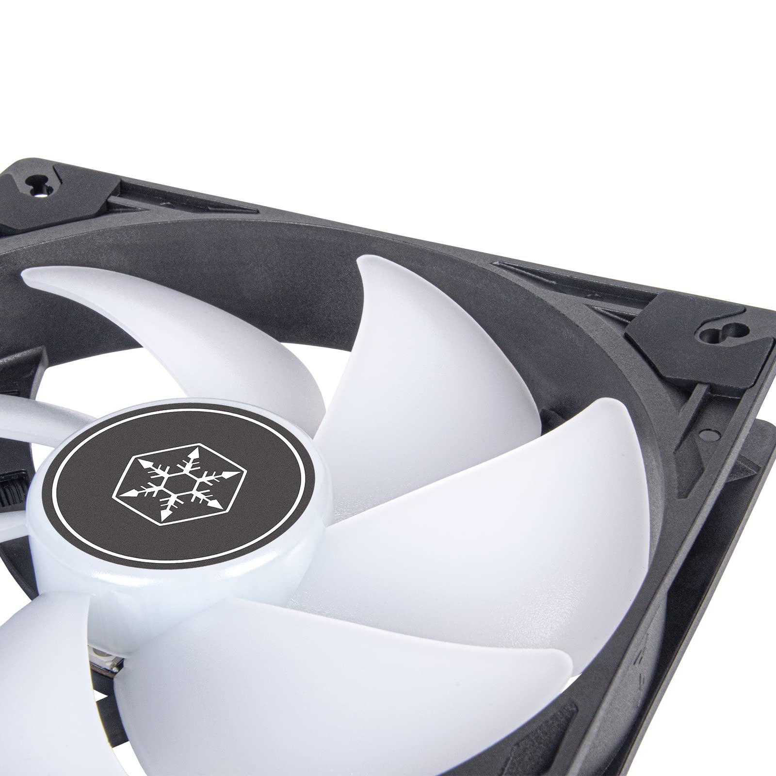 SilverStone Technology SilverStone Technology Vista 140 ARGB Performance Enhanced 140mm PWM Fan with Addressable RGB (ARGB), SST-VS140B-ARGB