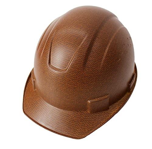 RK SAFETY RK Safety RK-HP34-BROWN Hard Hat Cap Style with 4 Point Ratchet Suspension, 2EA (Brown) - Set of 2