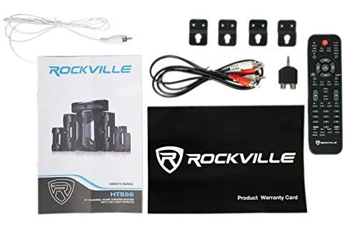 Rockville Rockville Bluetooth Home Theater Karaoke Machine System w/8" Sub + Wireless Mics