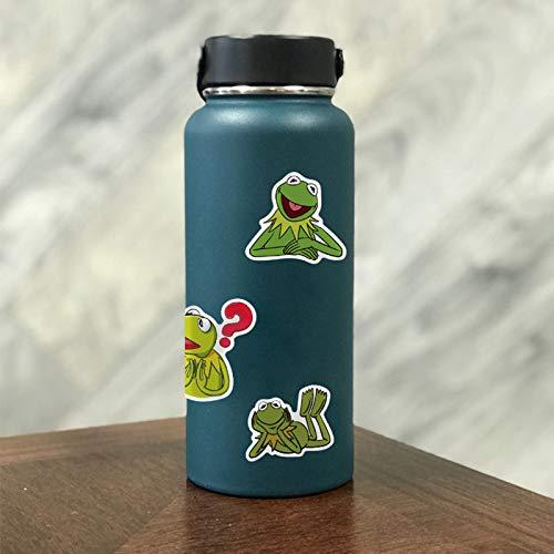 FUNSTERSIN Kermit Frog Meme Funny Stickers for Water Bottles 50pcs Cute Laptop Cars Phone Scrapbook Bike Skateboard Travel Case Bumper