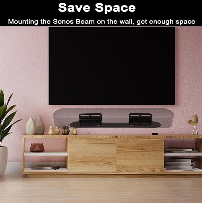 Coyktonty Coyktonty Aluminium Wall Bracket/Wall Mount Bracket for SONOS Beam Speakers,Duty Speaker Mount Mounting Brackets