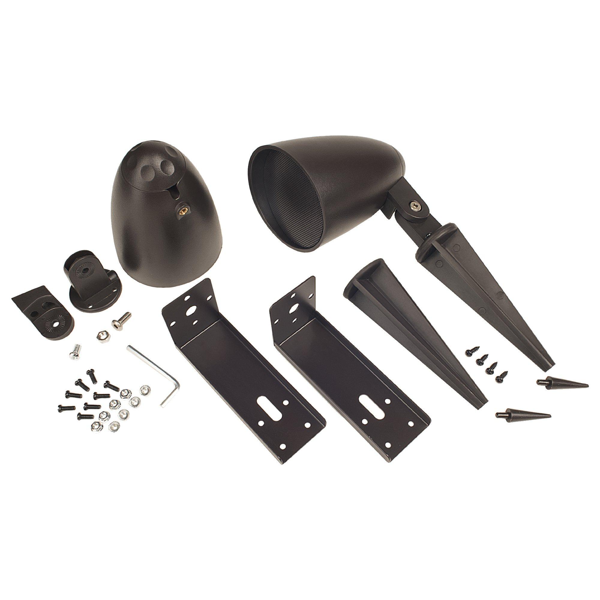 OSD Audio OSD 2.5" Landscape In Ground/Mountable 30W Speaker, Outdoor Weather Resistant Pair, LS2 Bronze (Pair)