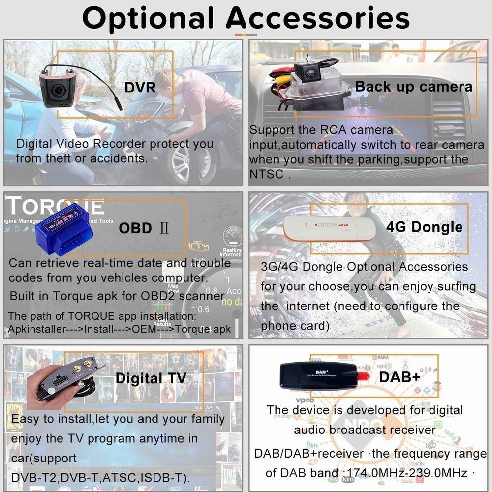 SYGAV SYGAV Android 10.0 Car Stereo for 2008-2017 Mitsubishi Lancer EVO X Without OEM Rockford/GPS Navigation Radio Head Unit