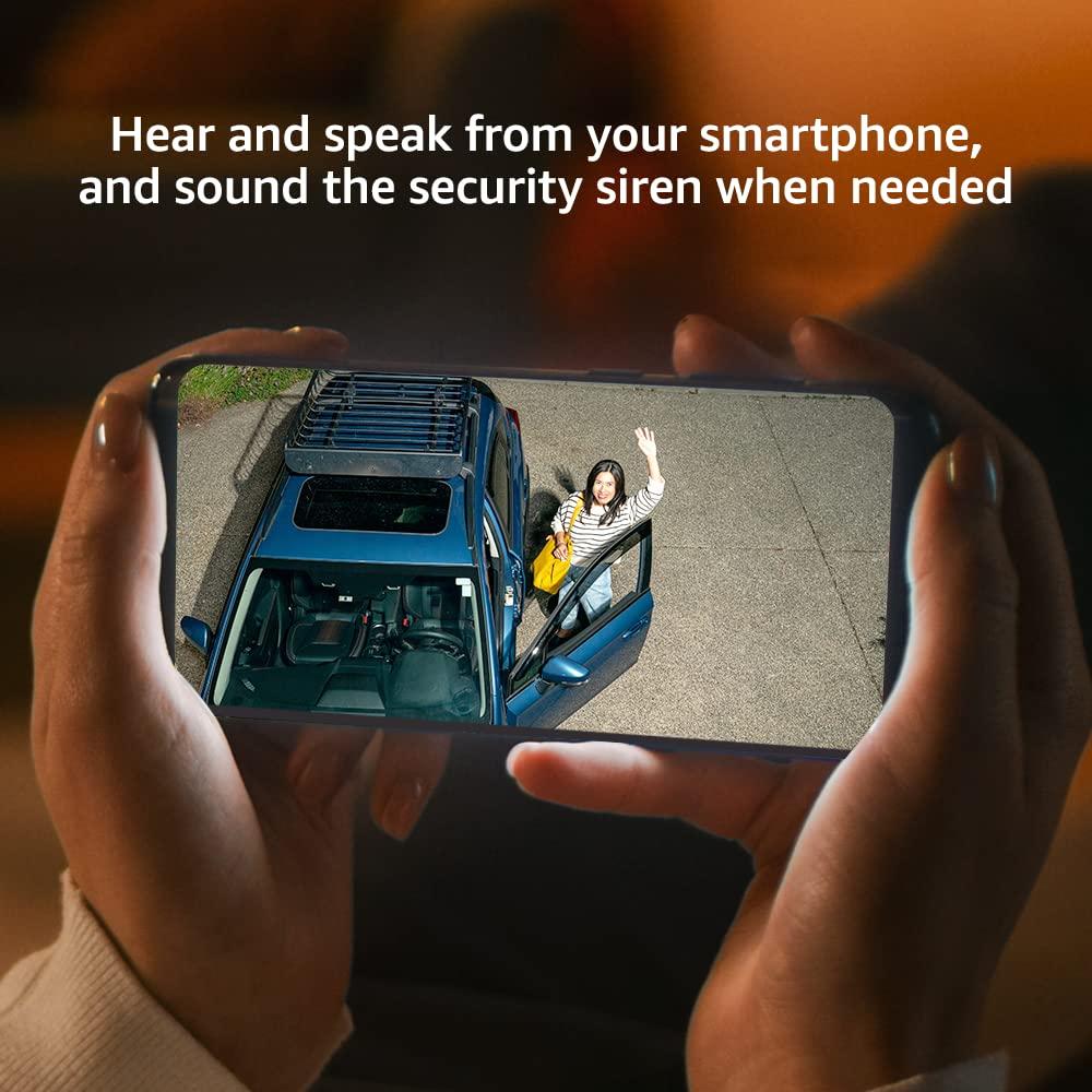 Blink Blink Wired Floodlight Camera - Smart security camera, 2600 lumens, HD live view, enhanced motion detection, built-in siren, Works with Alexa 1 camera (White)