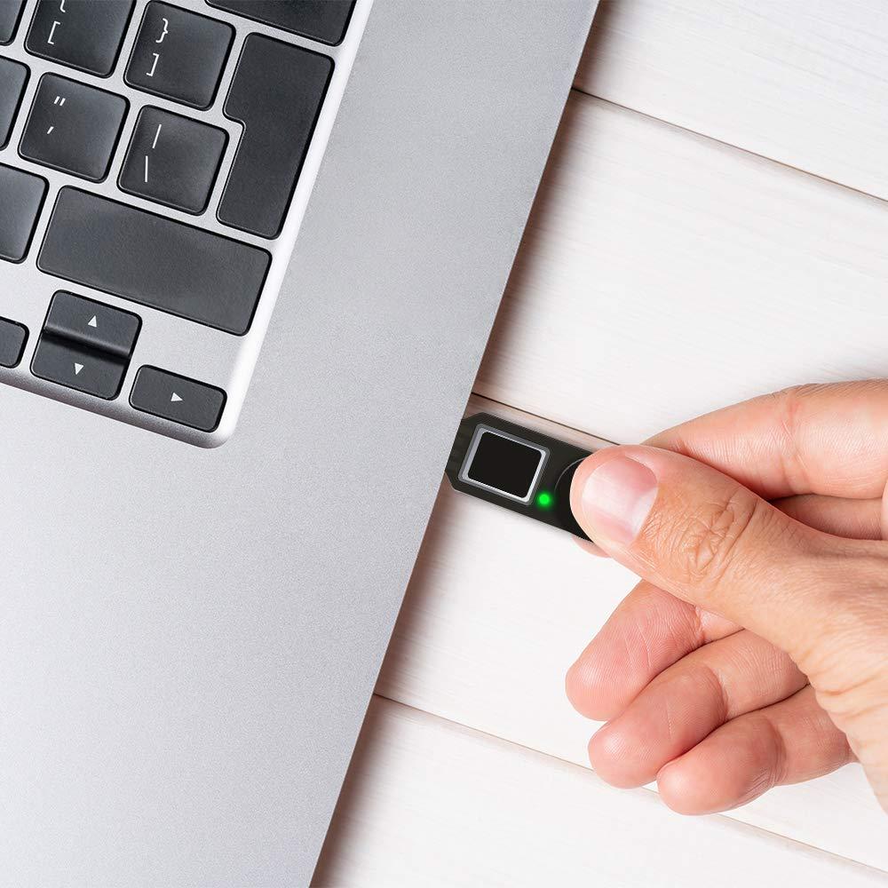 Thetis Thetis FIDO2 Security Key Fingerprint USB A, Two Factor Authenticator, Multi-Layered Protection HOTP / U2F Compatible Windows, MacOS, Gmail, Linux for Office Business - Black