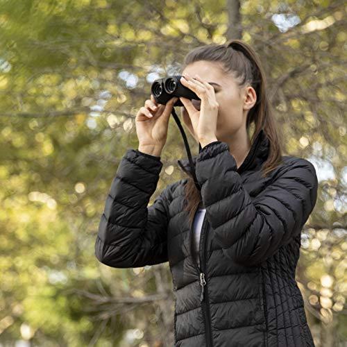 BlueCabi BlueCabi Compact 10x25 Binoculars – Lightweight, Foldable, High Powered Binoculars for Adults & Kids w/Powerful 10x Long Distance Magnification, Easy Focus Knob, Texture Grip, Neck Strap & Travel Bag