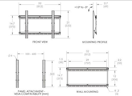 OmniMount OmniMount OC175T Tilt TV Mount for 43-Inch to 90-Inch TVs