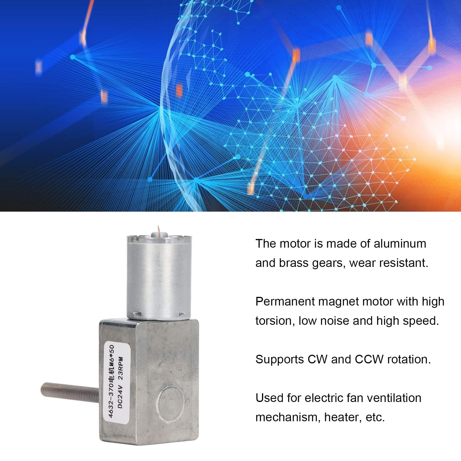 Focket DC Gear Motor, DC Gear Motor, Wearresistant Toughness, Snail DC24V for Small Winch (23RPM)