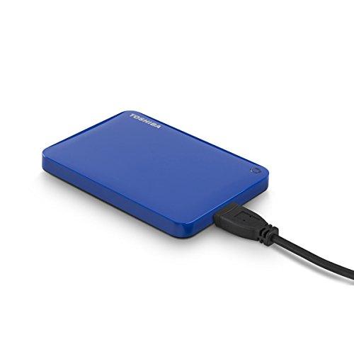 Toshiba Toshiba Canvio Connect II 2TB Portable Hard Drive, Blue (HDTC820XL3C1)