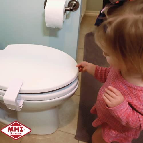 Mommy's Helper Mommy's Helper Lid-Lok Toilet Seat Safety Latch, White, 1-Pack