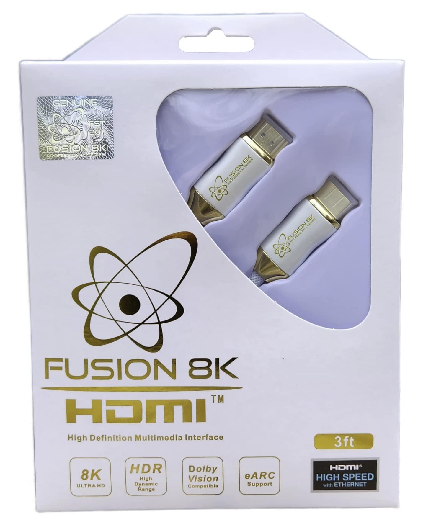 Fusion8K Fusion8K Buy 2 Black HDMI Cables & Get One White HDMI Cable