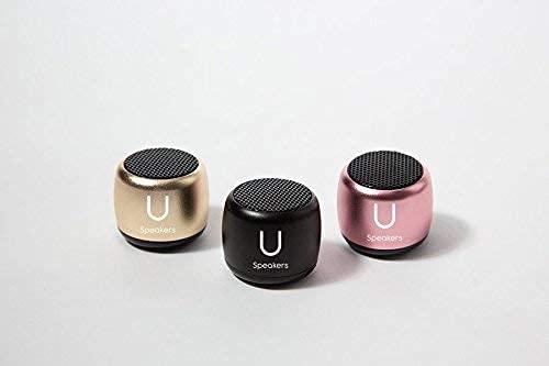 Fashionit Fashionit U Micro Bluetooth Speaker | Coin-Sized Speakers Bluetooth Wireless with Built-in Mic & Remote Shutter | Portable Rich Sound for Travel, Shower, Beach | Pink