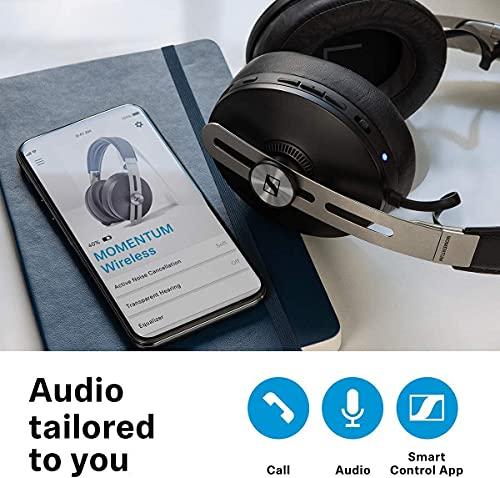 Sennheiser Consumer Audio SENNHEISER Momentum 3 Wireless Noise Cancelling Headphones with Alexa, Auto On/Off, Smart Pause Functionality and Smart Control App, Black