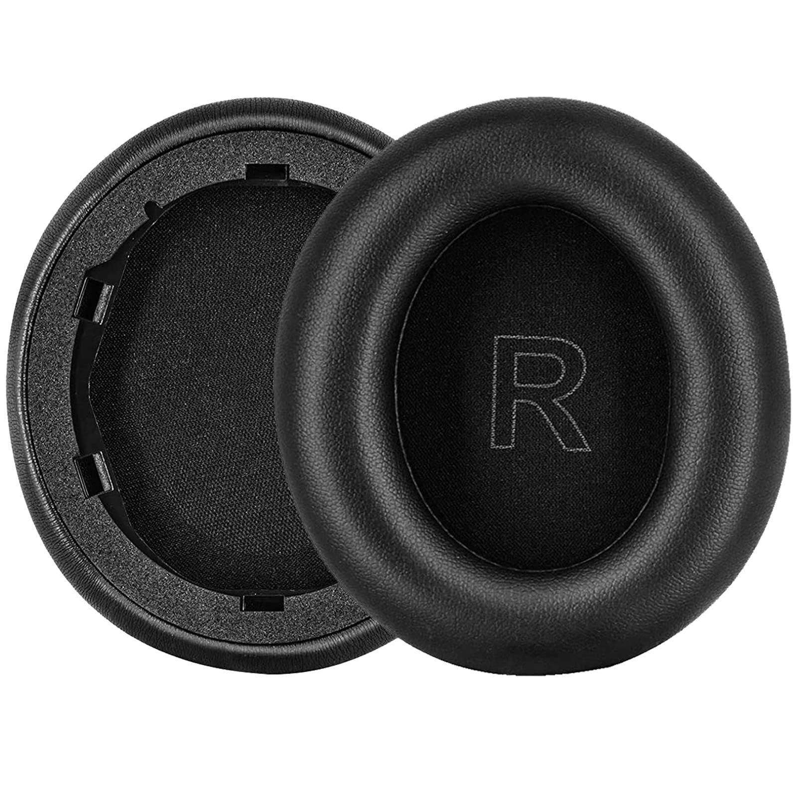 HONCUANWS Soundcore Life Q30 Replacement Ear Pads Life Q30 Earpads Cushions Ear Cups Cover Muffs Compatible with Soundcore by Anker Life Q30/Q35 Headphones. (Black)