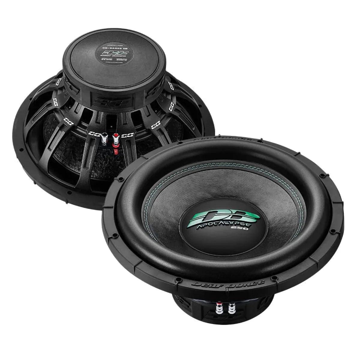 Deaf Bonce Deaf Bonce DB-SA255-D2 15" 2-Ohm Wired 2000 Watt Subwoofer - Black - Single Unit