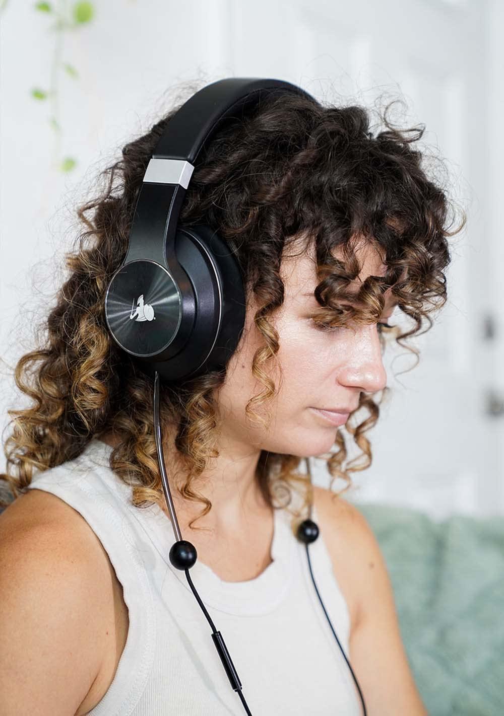 DefenderShield DefenderShield EMF-Free Over-Ear Adult Headphones - Universal Air Tube Wired Crystal Clear Stereo Headset with Microphone & Volume Control