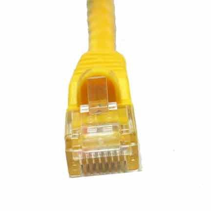 SF Cable SF Cable 1ft Cat 6A Unshielded (UTP) Ethernet Network Cable, 500MHz, 24AWG - Yellow