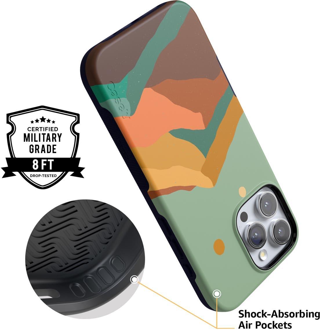 Casely Casely iPhone 16 Pro Case | Endless Peaks | Colorblock Mountain | Bold Protective Case Design | Compatible with MagSafe