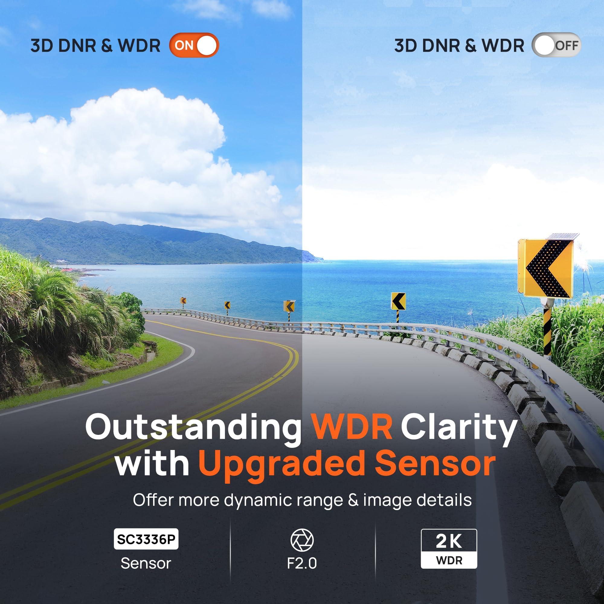 70mai 70mai Dash Cam M310, Dash Camera for Cars 1296P QHD, Smart Dash Cam Front Built in WiFi, 130 Wide-Angle FOV, WDR, Night Vision, iOS/Android Mobile App, Loop Recording, Parking Monitor, Time-Lapse